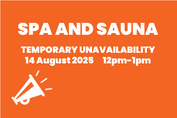 Spa and Sauna Unavailability